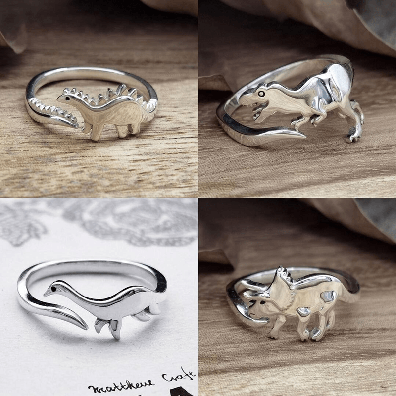 Adjustable Cute Dinosaur Ring