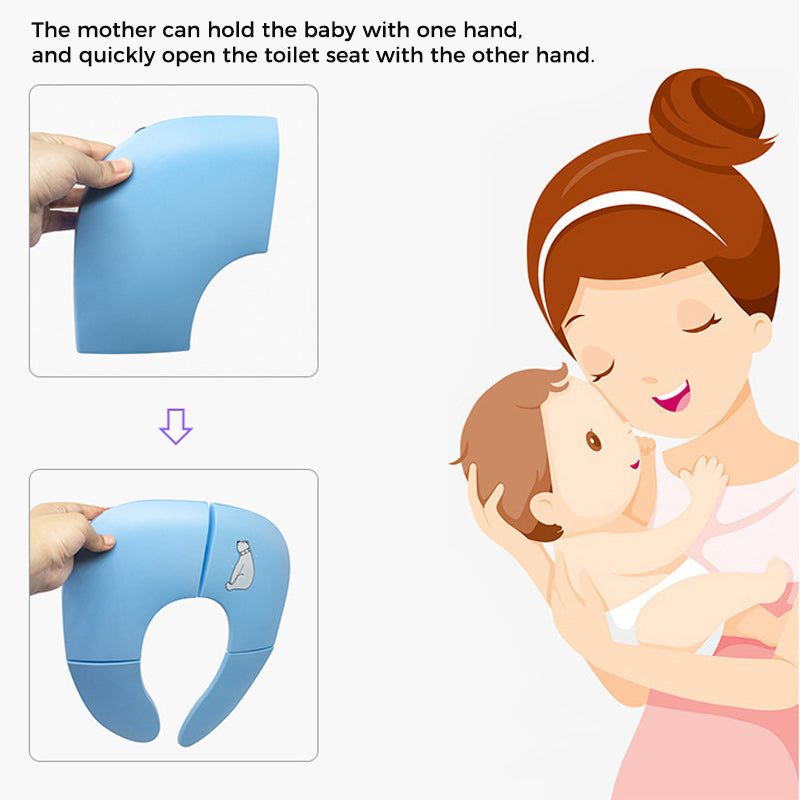 Portable Foldable Baby Toddler Potty Toilet Seat Covers Pad Cushion