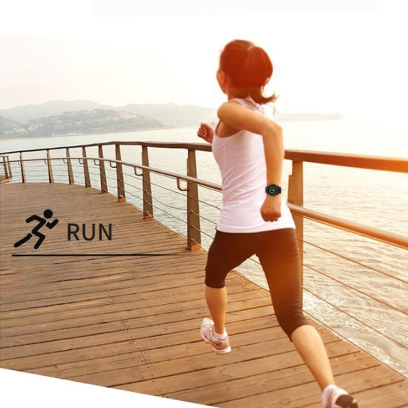 Color Screen Waterproof Touch Control Sports Pedometer Smart Watch
