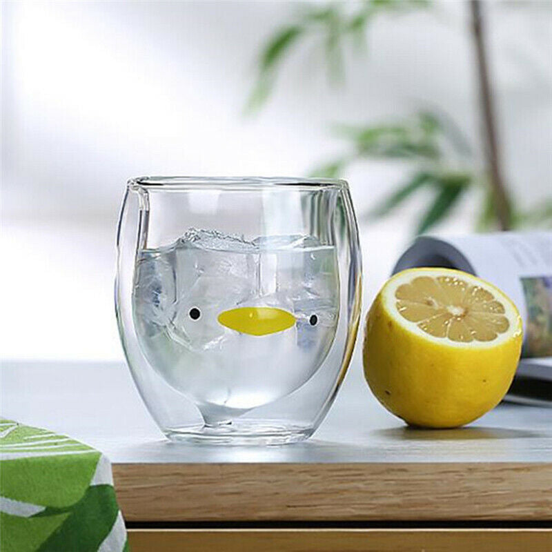 Creative Double-Layer Glass Mug