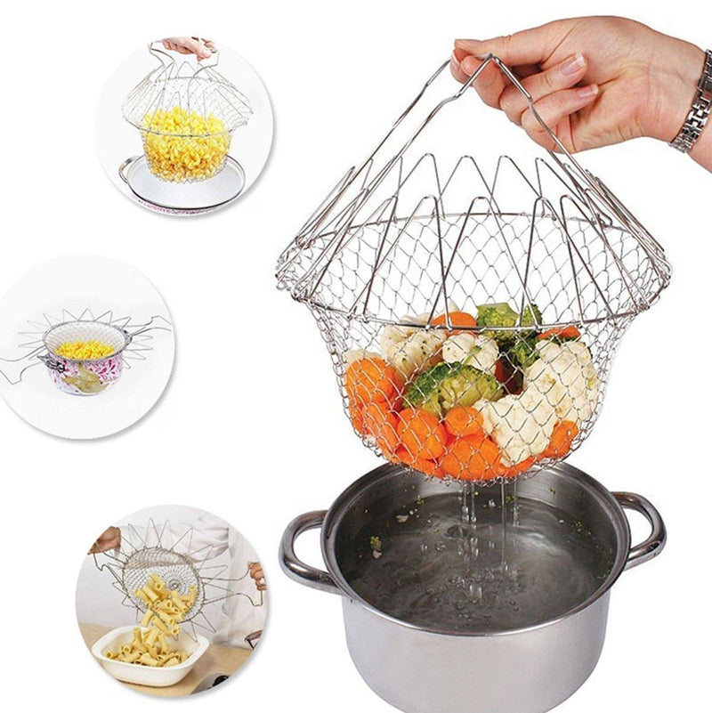 Hirundo Stainless Steel Chef Basket - mygeniusgift