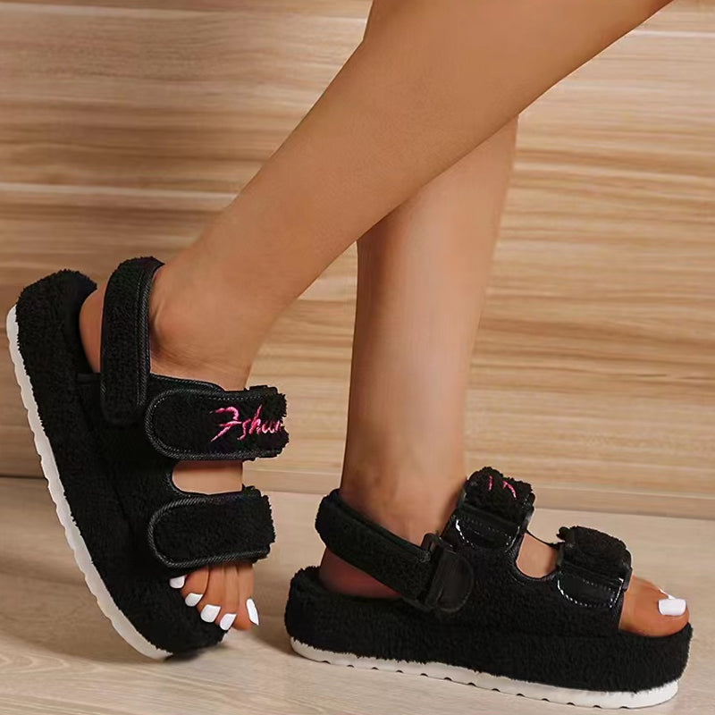 Women Summer Thick Flat Outdoor Sandals