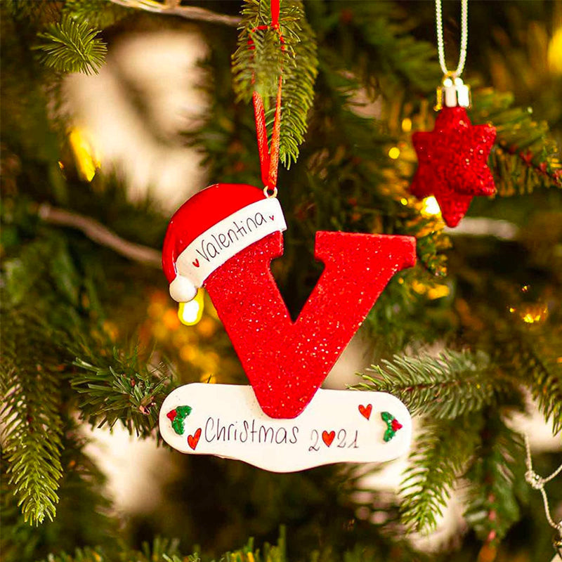 Personalized Christmas 24 Letter Ornaments