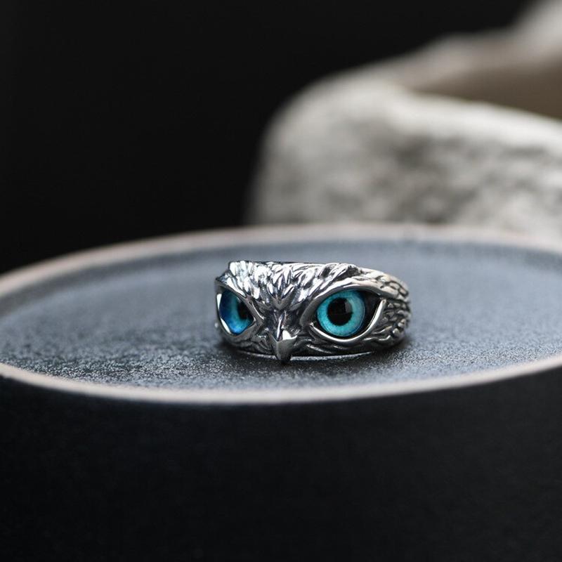 Eye Owl Ring Adjustable