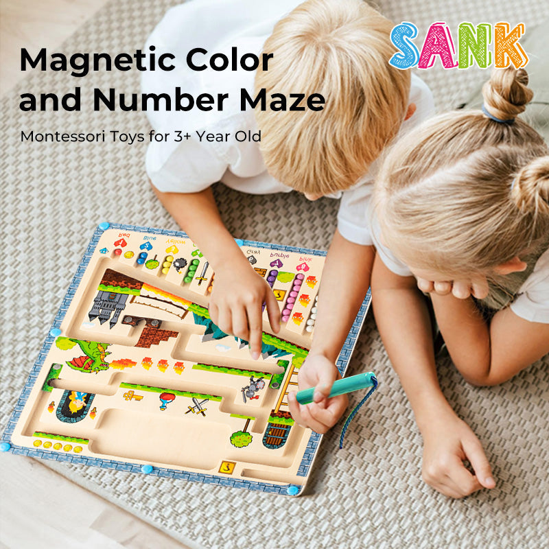 Magnetic Color and Number Maze