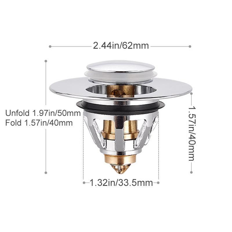 Clapfun™ Universal Stainless Steel Pop-up Drain Filter