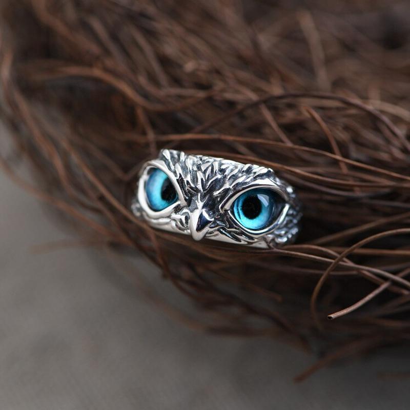Eye Owl Ring Adjustable