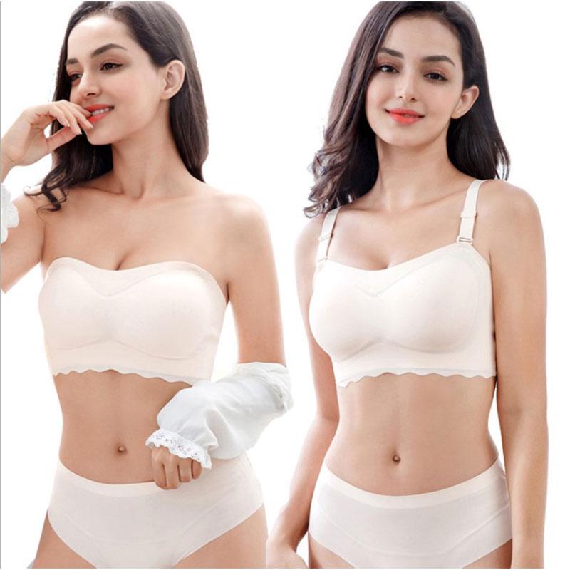 Ice Silk Bandeau with Removable Strap