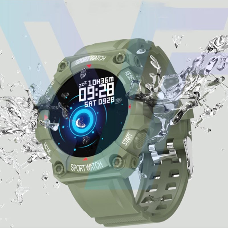Color Screen Waterproof Touch Control Sports Pedometer Smart Watch