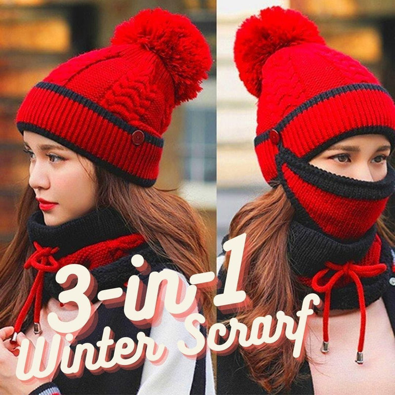 Women's Winter Beanie and Scarf Set