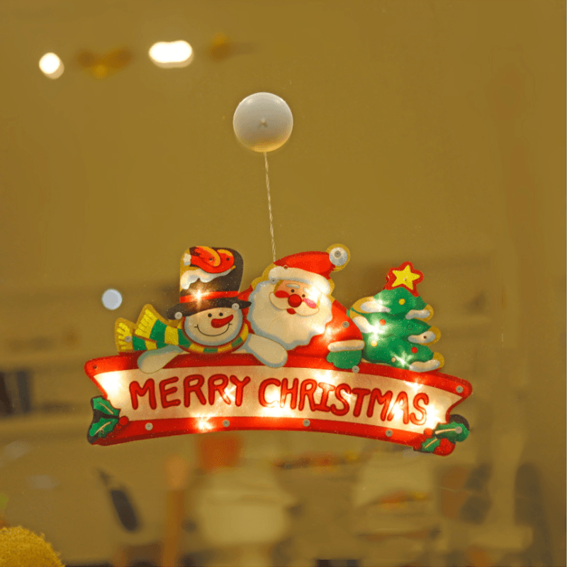 Christmas window suction cup lights
