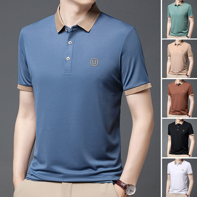 Business Casual Embroidery Polo Shirt