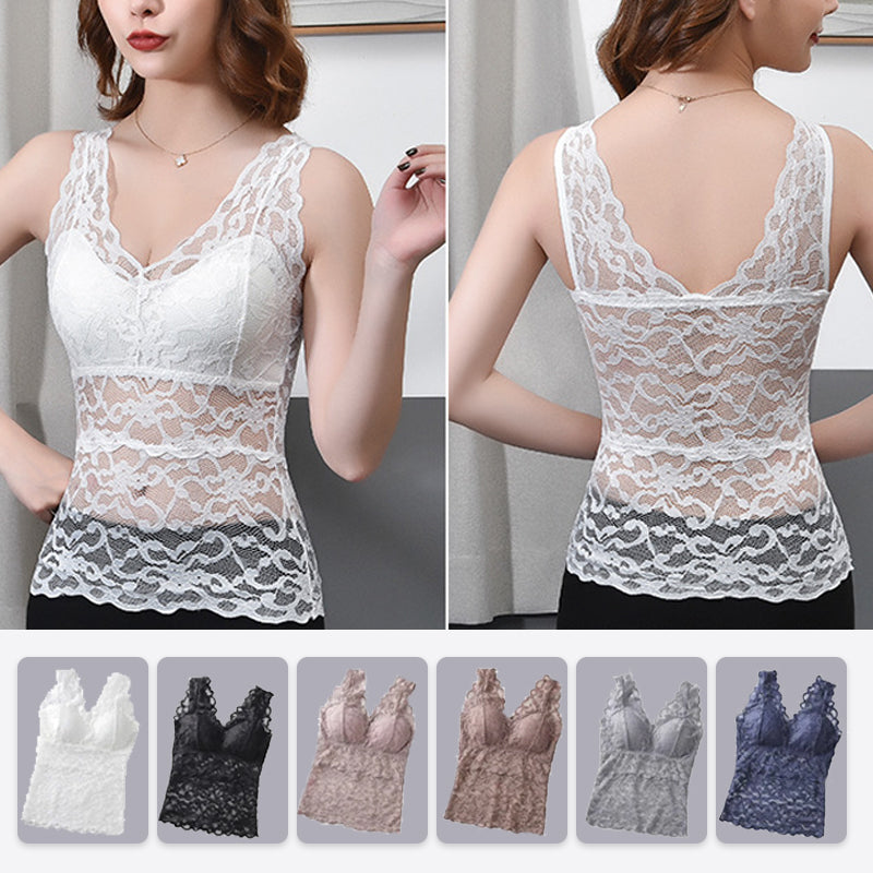Long Lace Beauty Back Undershirt