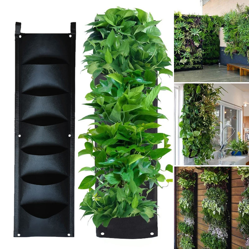 Garden Wall Planter Grow Bags for Indoor Outdoor