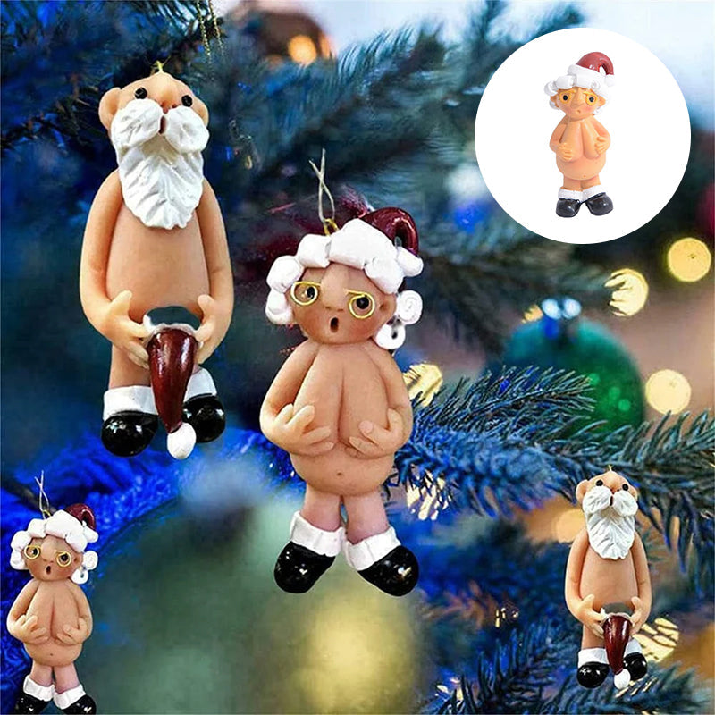 Santa Supporter Christmas Resin Decoration