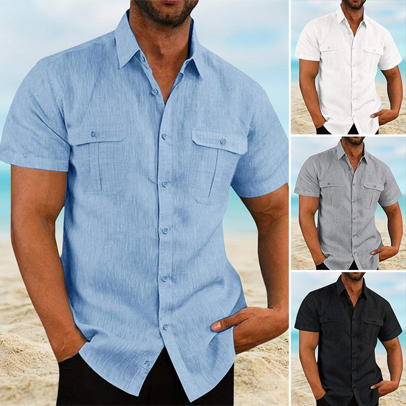 Stretch Short Sleeve Shirt with Pockets