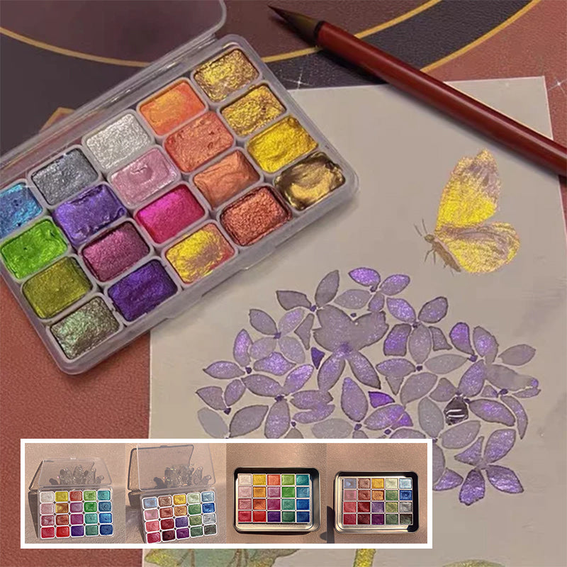 20 Colors Watercolor Painting Set