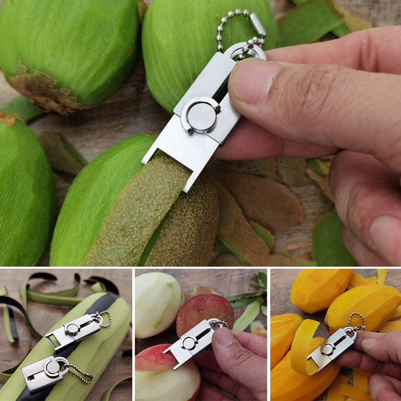 Stainless Steel Mini Vegetable Peeler Keychain