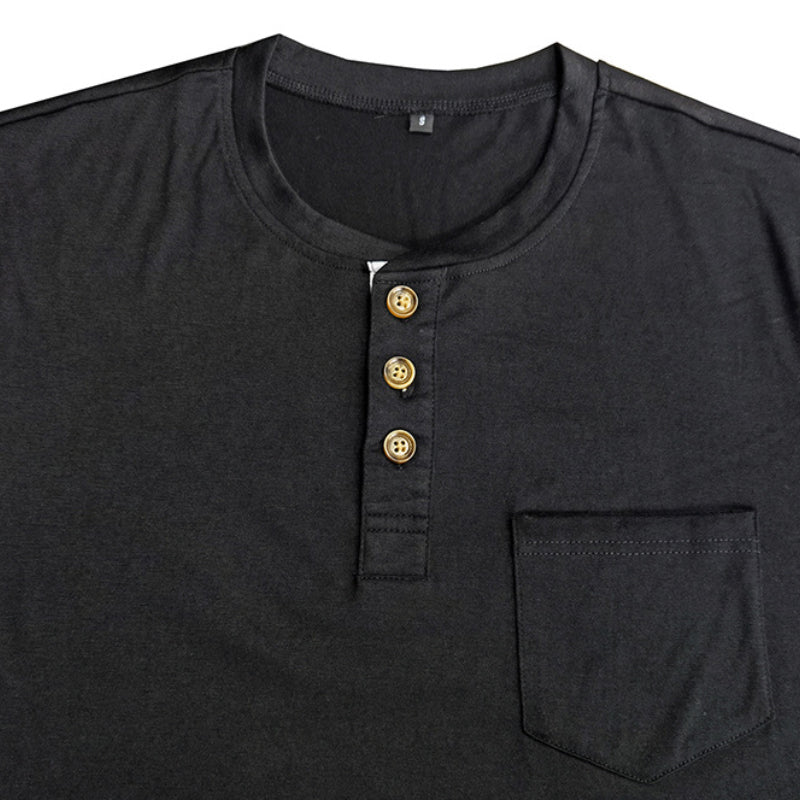 Men's Fashion Casual Henley Shirt