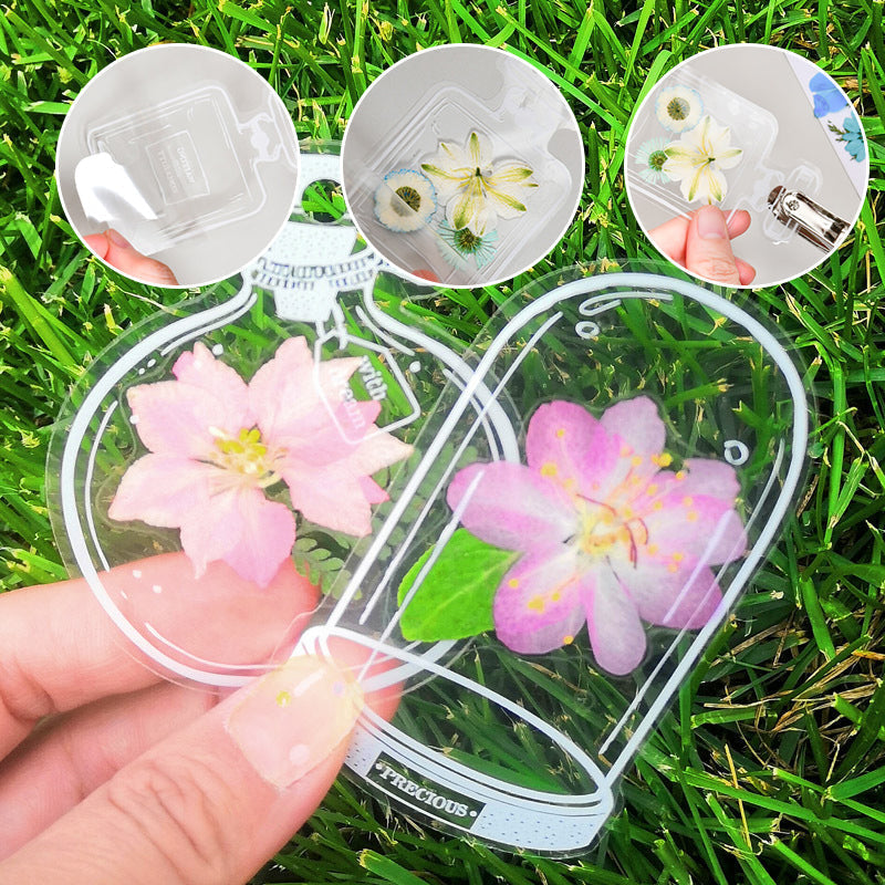 Transparent Dried Flower Bookmarks （30 PCs）