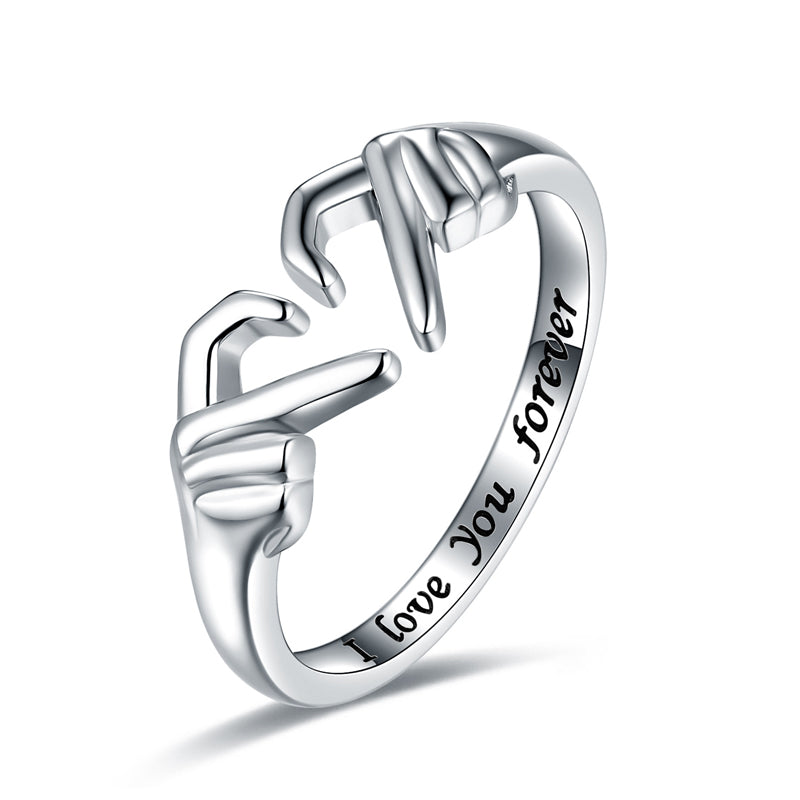 To My Daughter ‘I Love You Forever’ Heart Ring