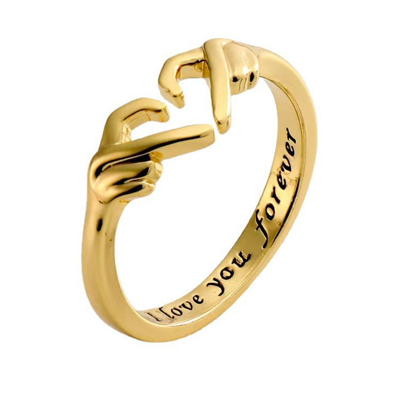 To My Daughter ‘I Love You Forever’ Heart Ring